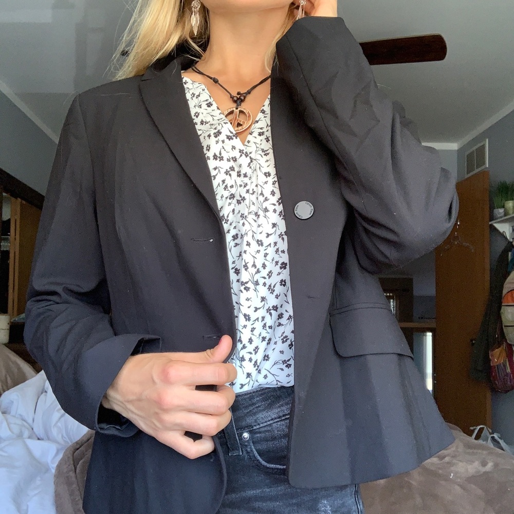 Black Calvin Klein Blazer Jacket